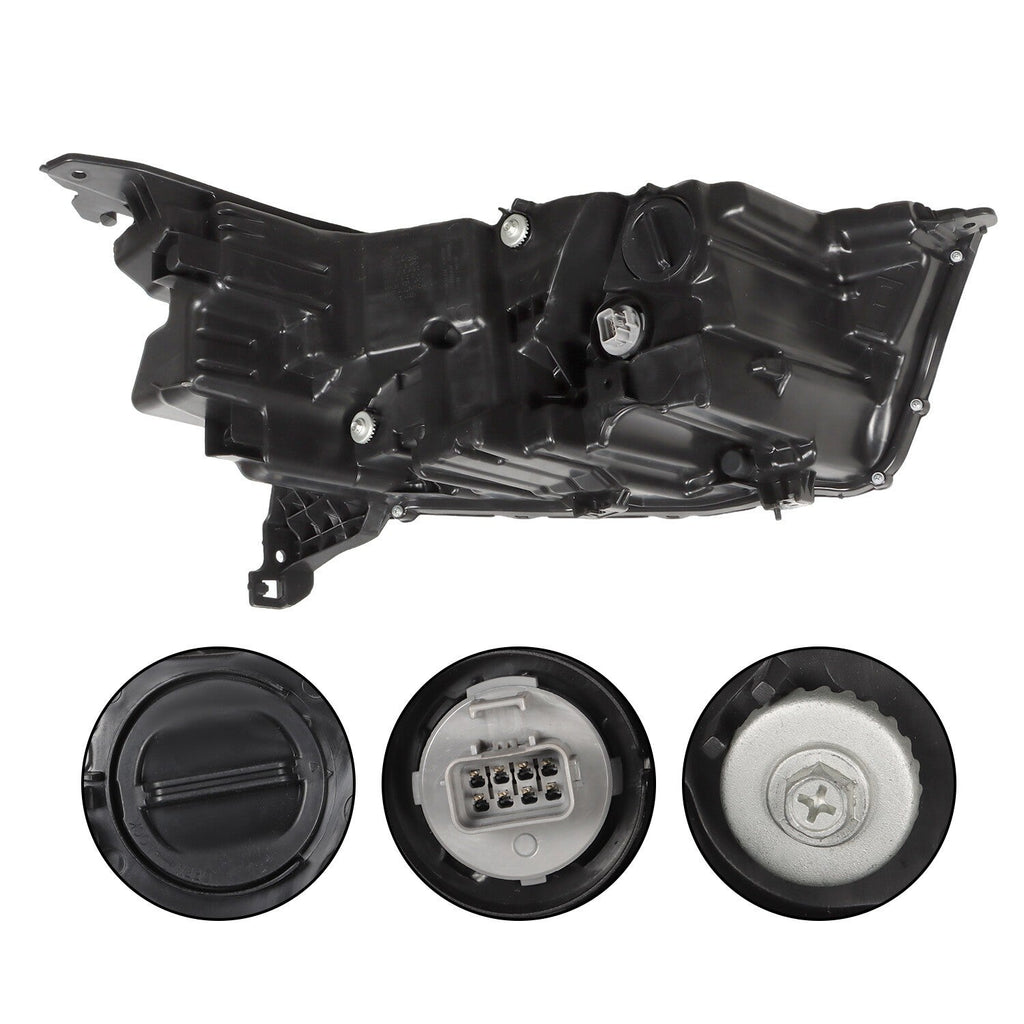 2023-2025 Honda Pilot Left Driver Black Clear LED Headlight Assembly