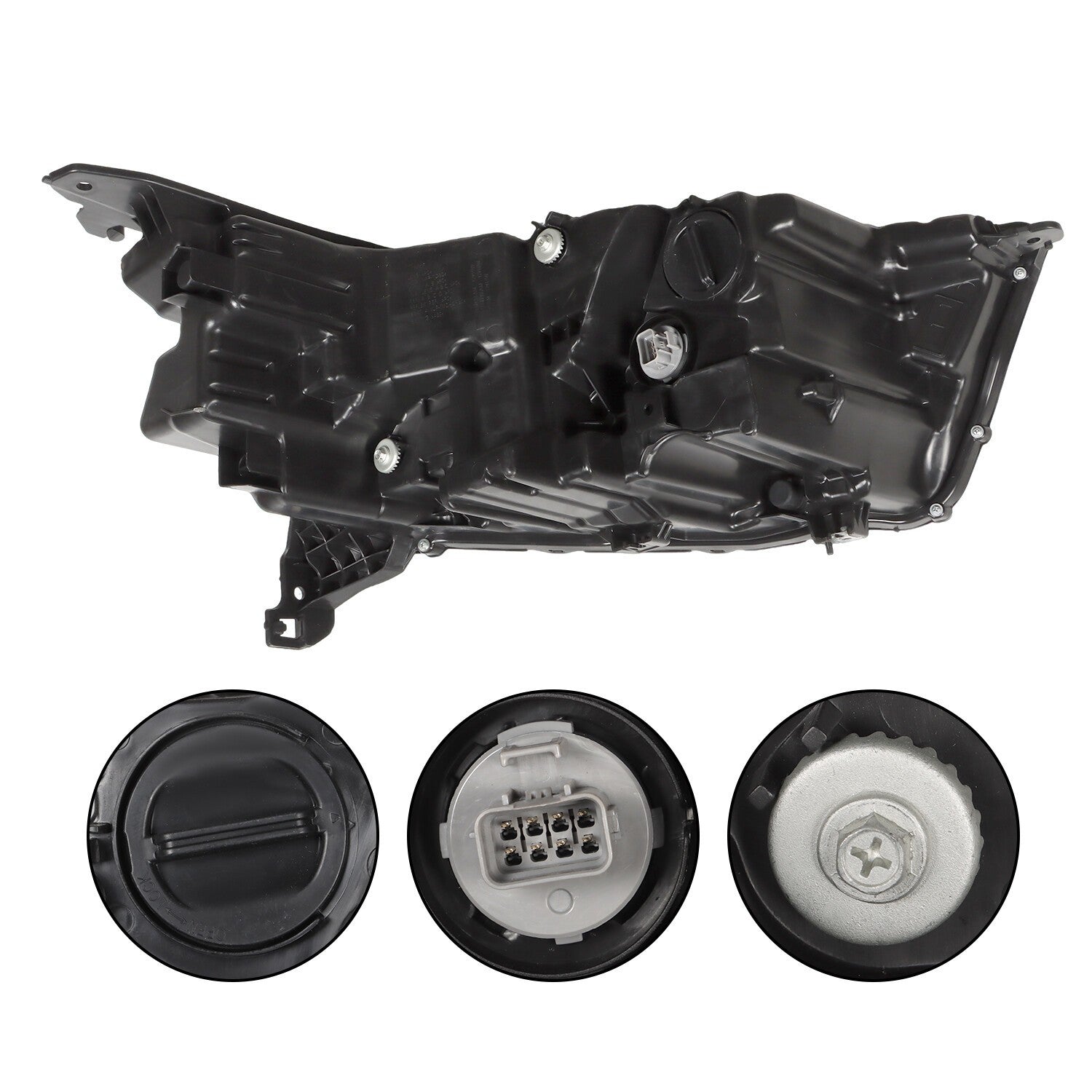 2023-2025 Honda Pilot Left Driver Black Clear LED Headlight Assembly