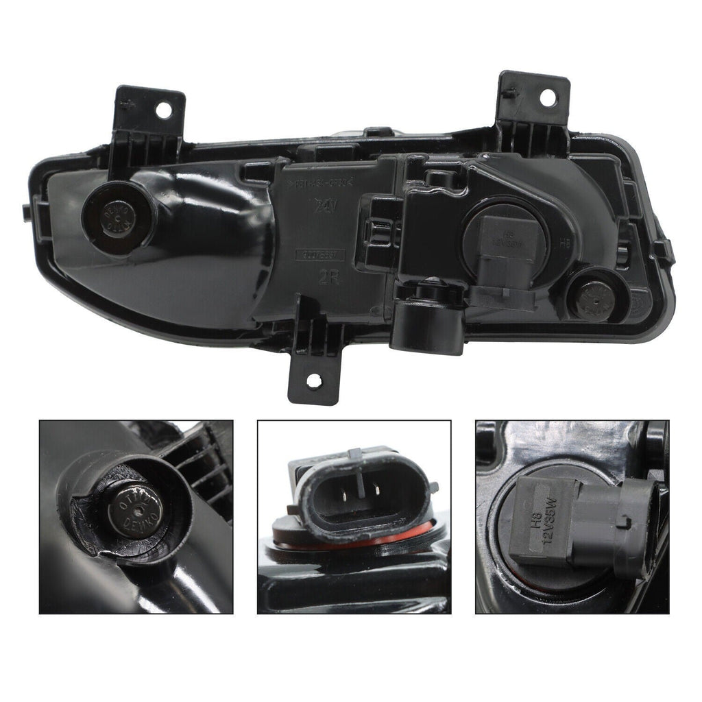 2022-2024 Nissan Frontier Front Clear Fog Light Bumper Lamps Without Wiring