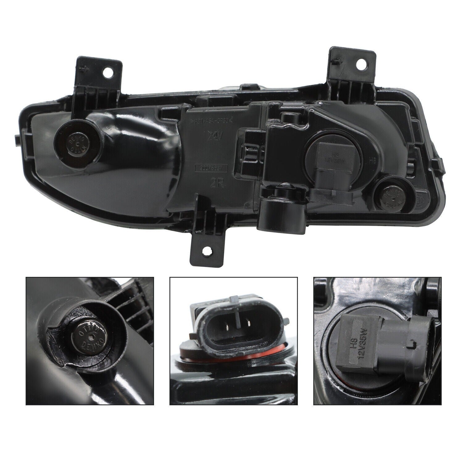 2022-2024 Nissan Frontier Front Clear Fog Light Bumper Lamps Without Wiring