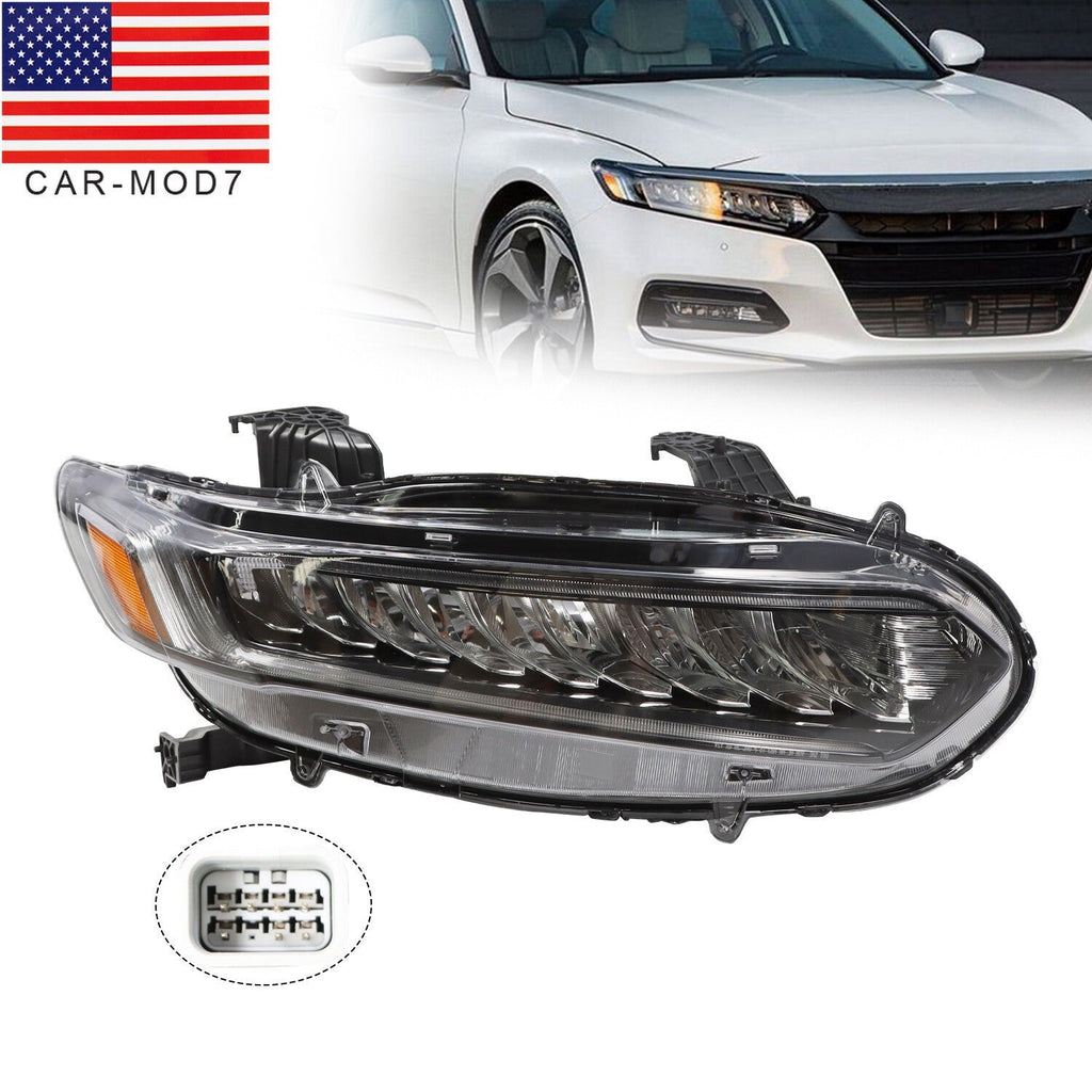 2018-2022 Honda Accord Right LED Headlight Assembly RH 33100TVAA11