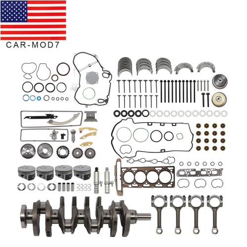 Chevy Buick GMC 2.4L Engine Rebuild Kit w/ Rods & Timing Chain VVT