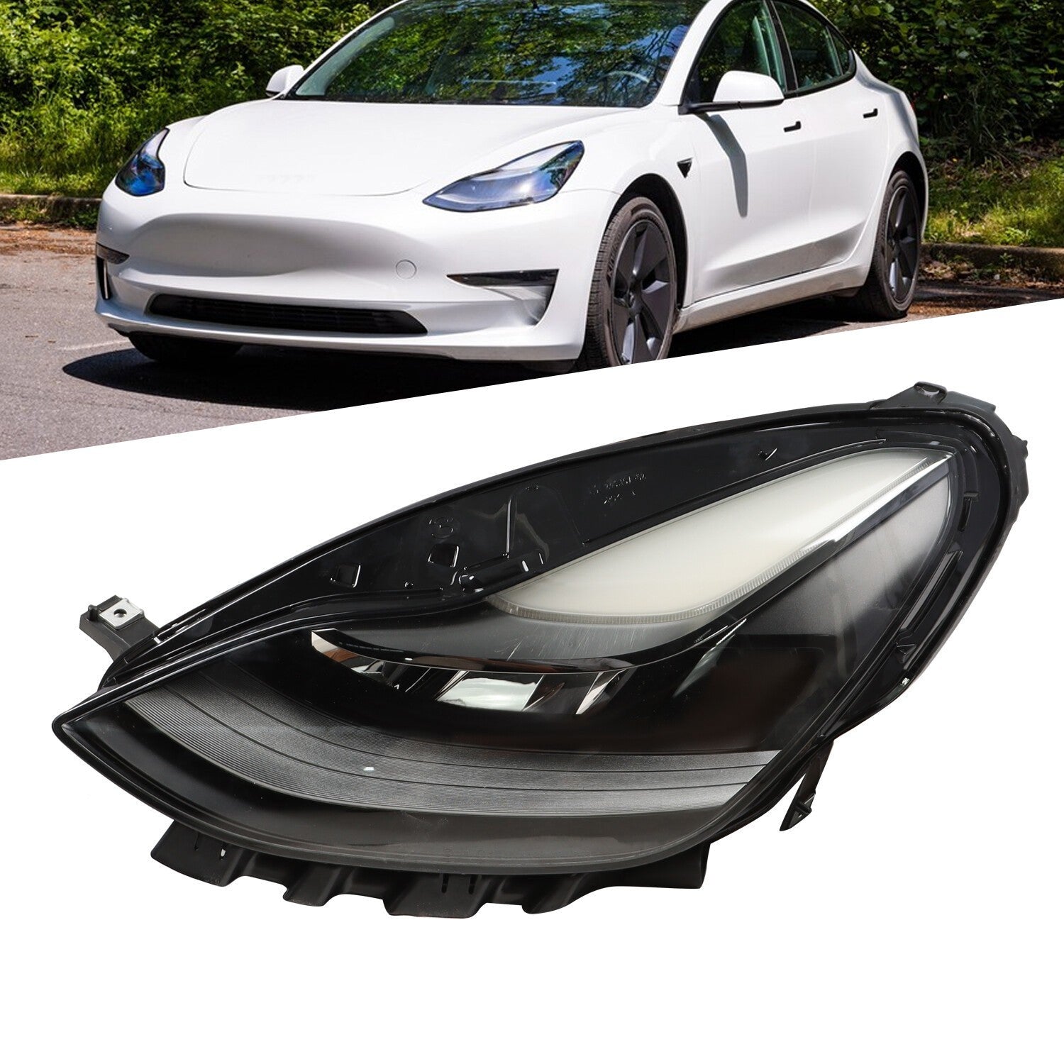 2021-2023 Tesla Model 3 Y Left Matrix LED Headlight Driver Side Replacement