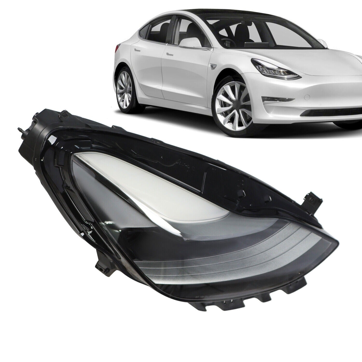 2021-2023 Tesla Model 3 Y Right Headlight Projector Matrix 2nd Gen