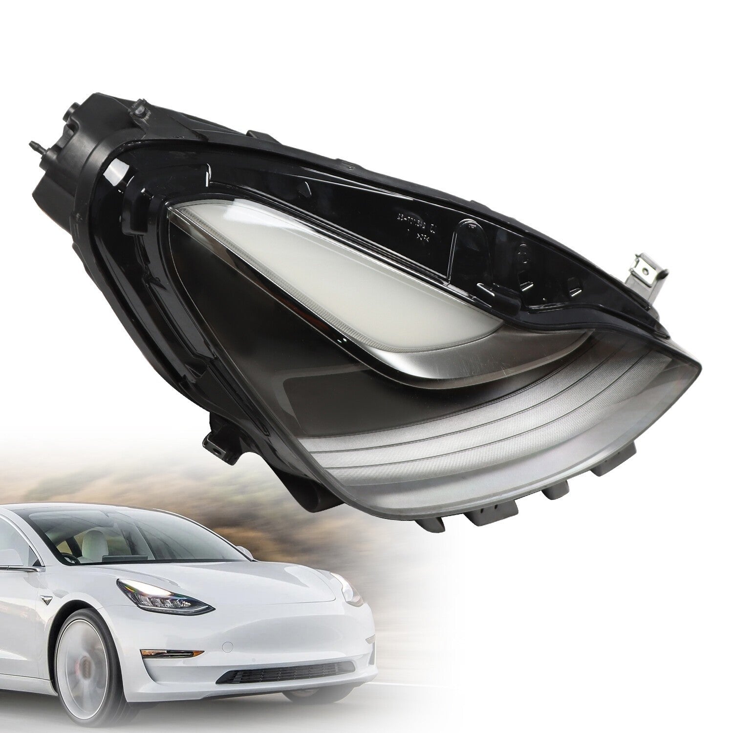 2021-2023 Tesla Model 3 Y Right Headlight Projector Matrix 2nd Gen