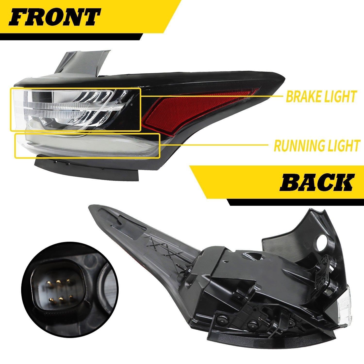 2018-2020 Chevy Traverse Right Outer LED Tail Light Redline Package