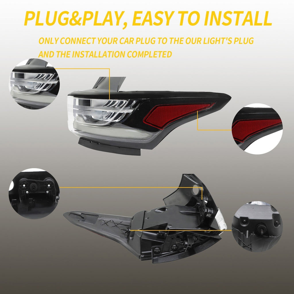 2018-2020 Chevy Traverse Right Outer LED Tail Light Redline Package