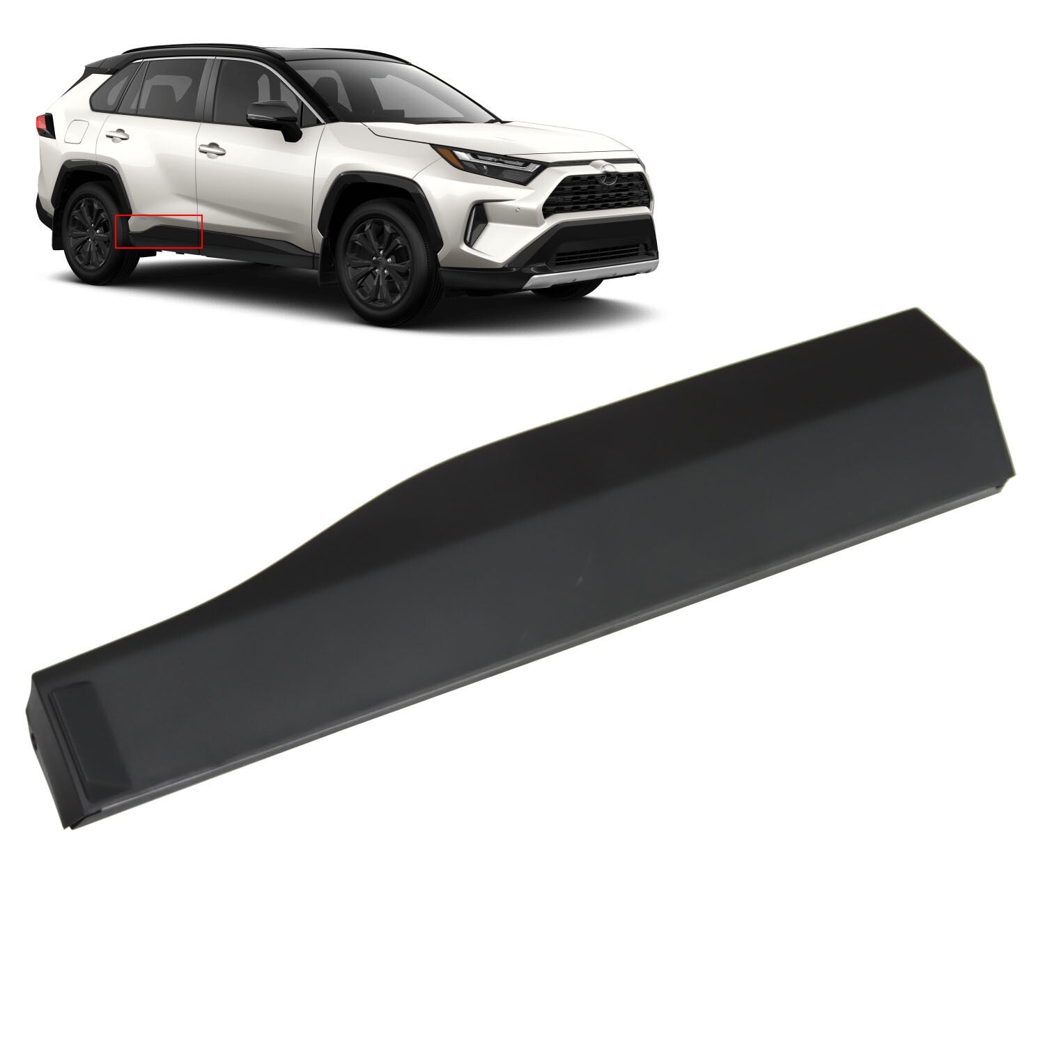 2019-2022 Toyota RAV4 Rear Right Door Lower Trim Molding Passenger Side
