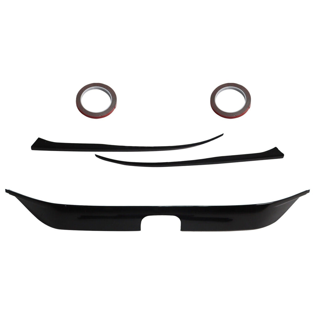 2022-2024 Honda Civic Gloss Black Front Bumper Grill Trim Cover Garnish