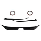 2022-2024 Honda Civic Gloss Black Front Bumper Grill Trim Cover Garnish