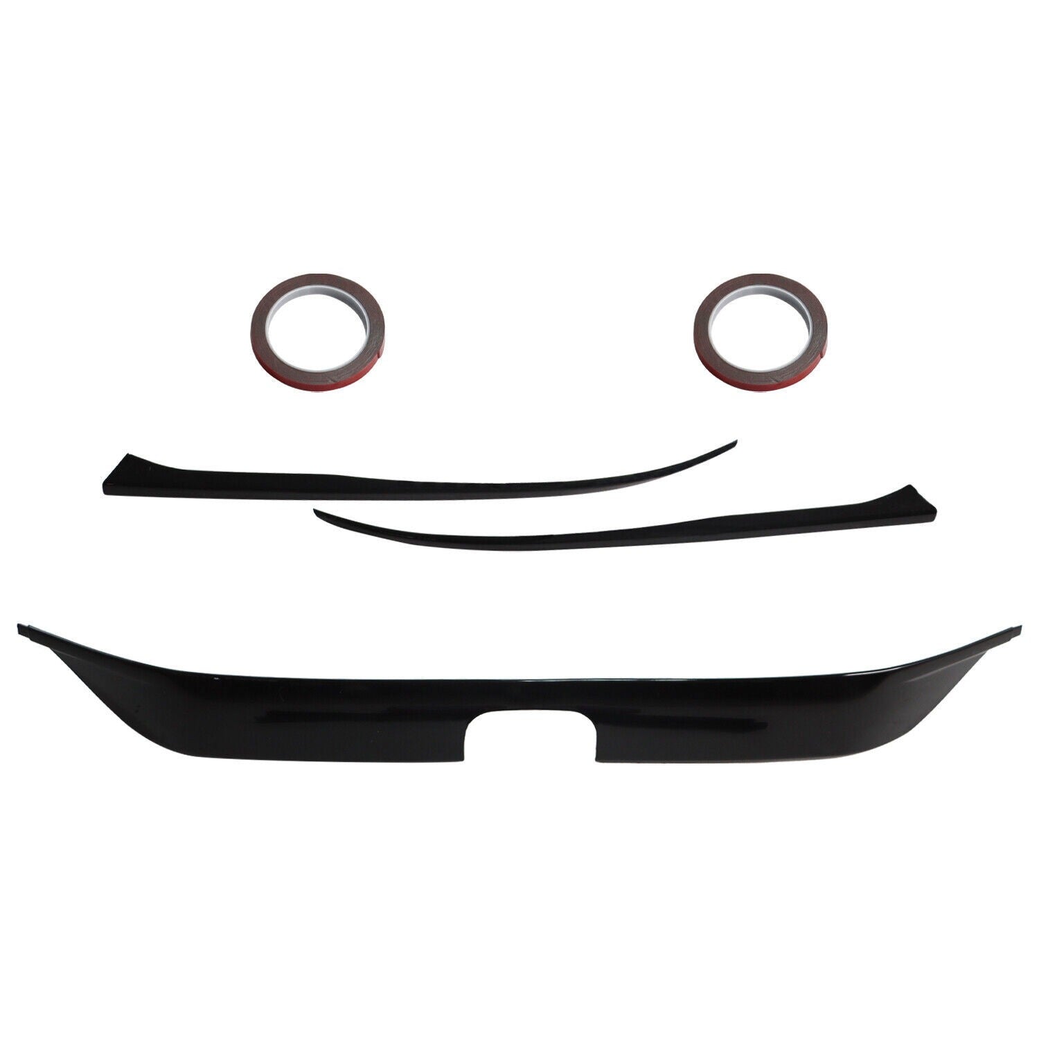 2022-2024 Honda Civic Gloss Black Front Bumper Grill Trim Cover Garnish
