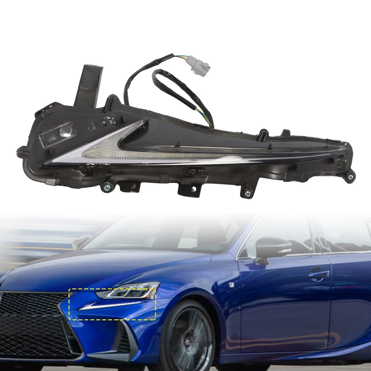 2017-2020 Lexus IS200t IS250 IS300 Left Daytime Running Light DRL 8162053060