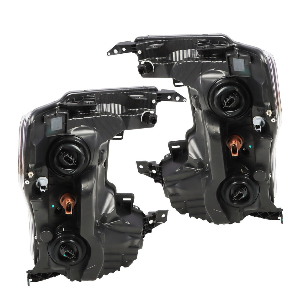 2020-2022 Ford F250 F350 SuperDuty Black Halogen Headlights Left & Right Side