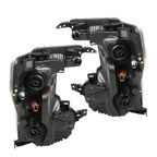2020-2022 Ford F250 F350 SuperDuty Black Halogen Headlights Left & Right Side