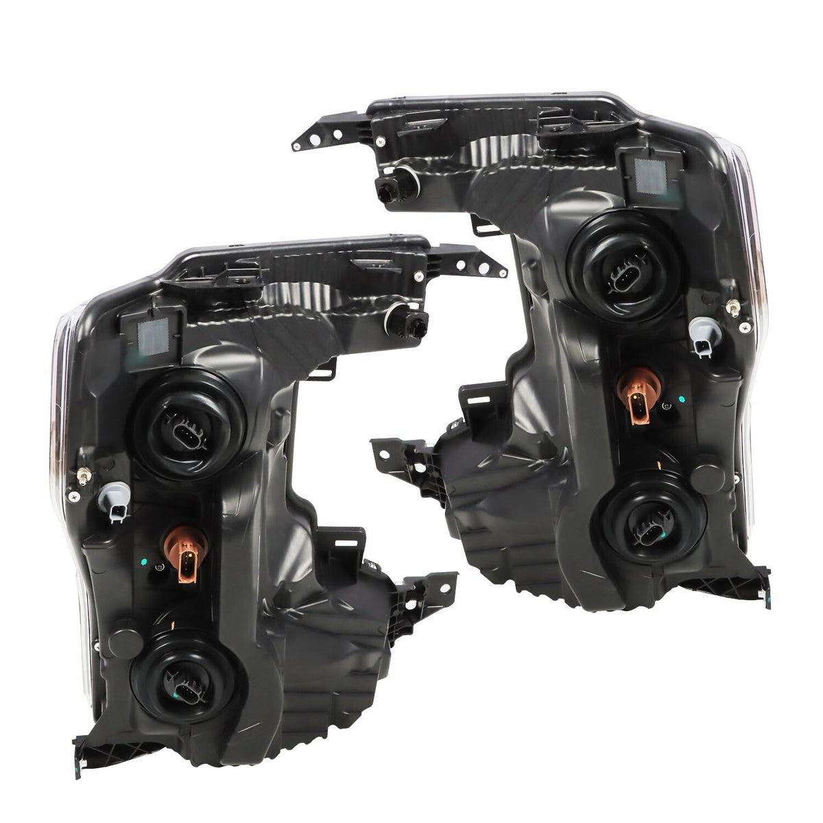 2020-2022 Ford F250 F350 SuperDuty Black Halogen Headlights Left & Right Side