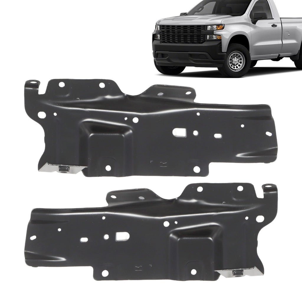 2019-2021 Silverado 1500 Front Bumper Bracket Black 84219064 84219063