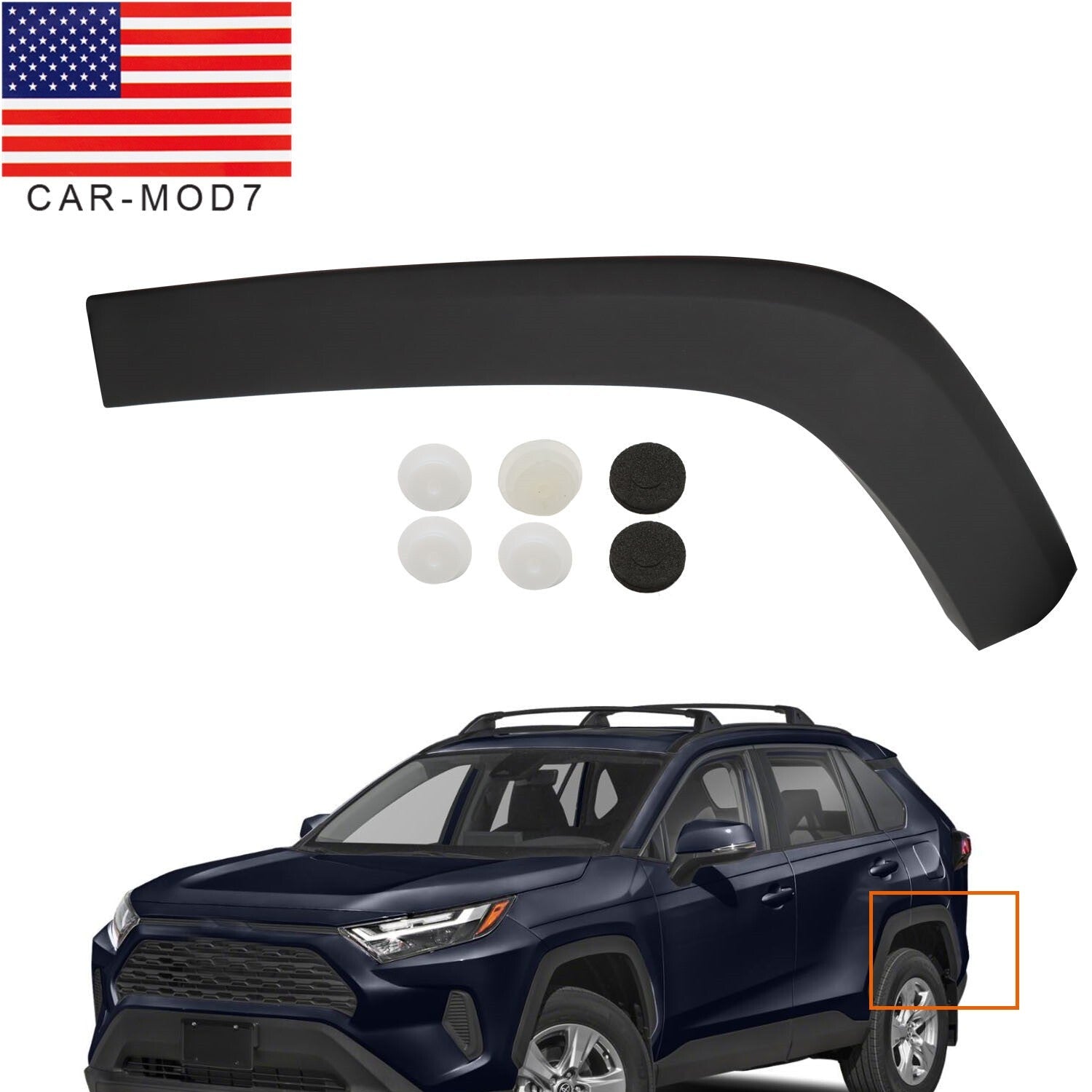 2019-2024 Toyota RAV4 Rear Left Wheel Opening Trim Molding Driver Side