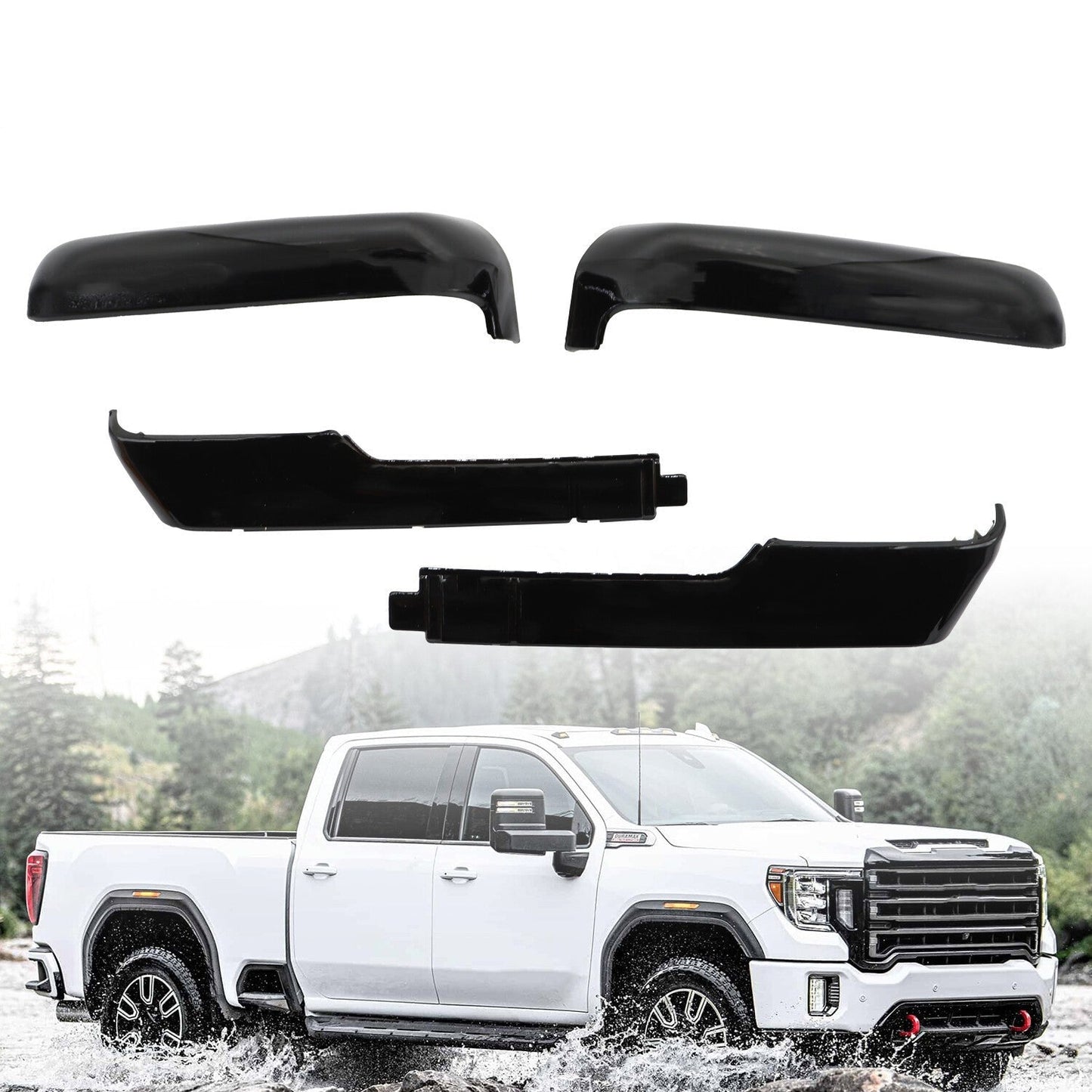 Chevy Silverado GMC Sierra HD 2500-3500 Mirror Cover Caps 2020-2023