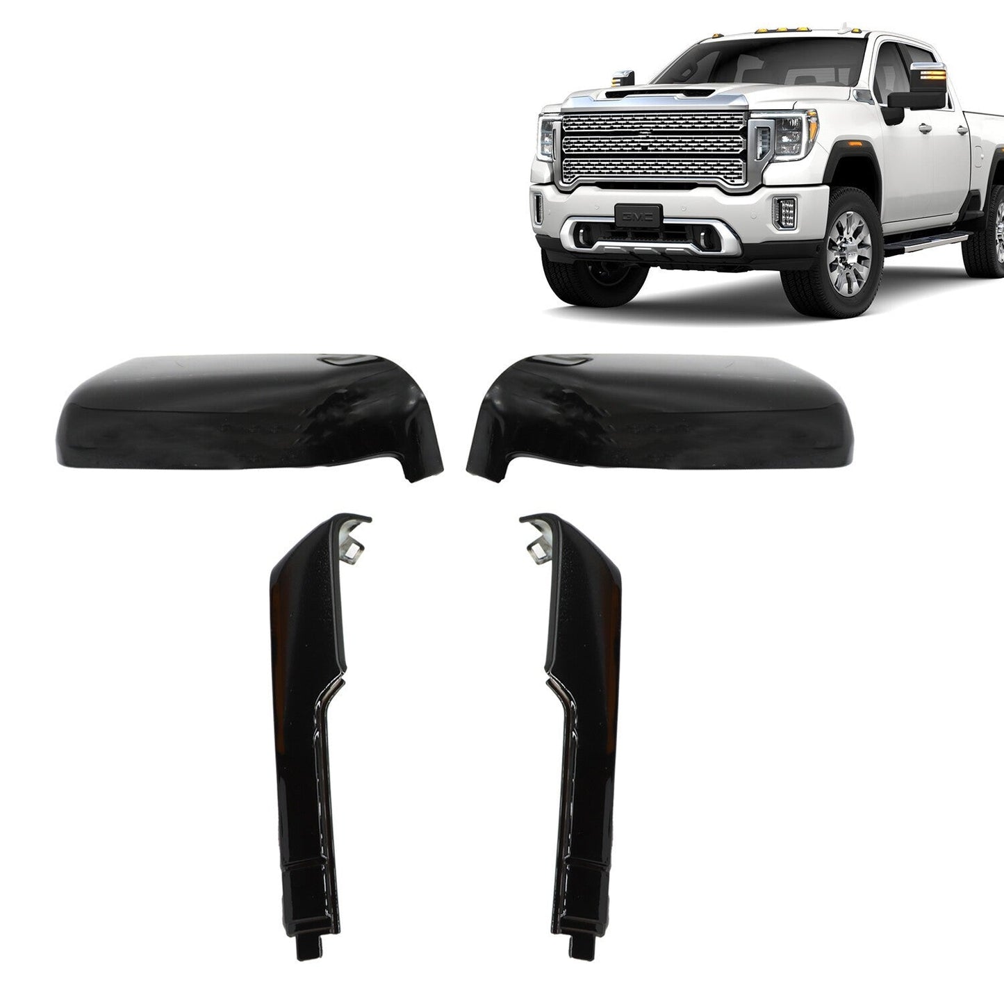Chevy Silverado GMC Sierra HD 2500-3500 Mirror Cover Caps 2020-2023