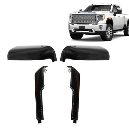 Chevy Silverado GMC Sierra HD 2500-3500 Mirror Cover Caps 2020-2023