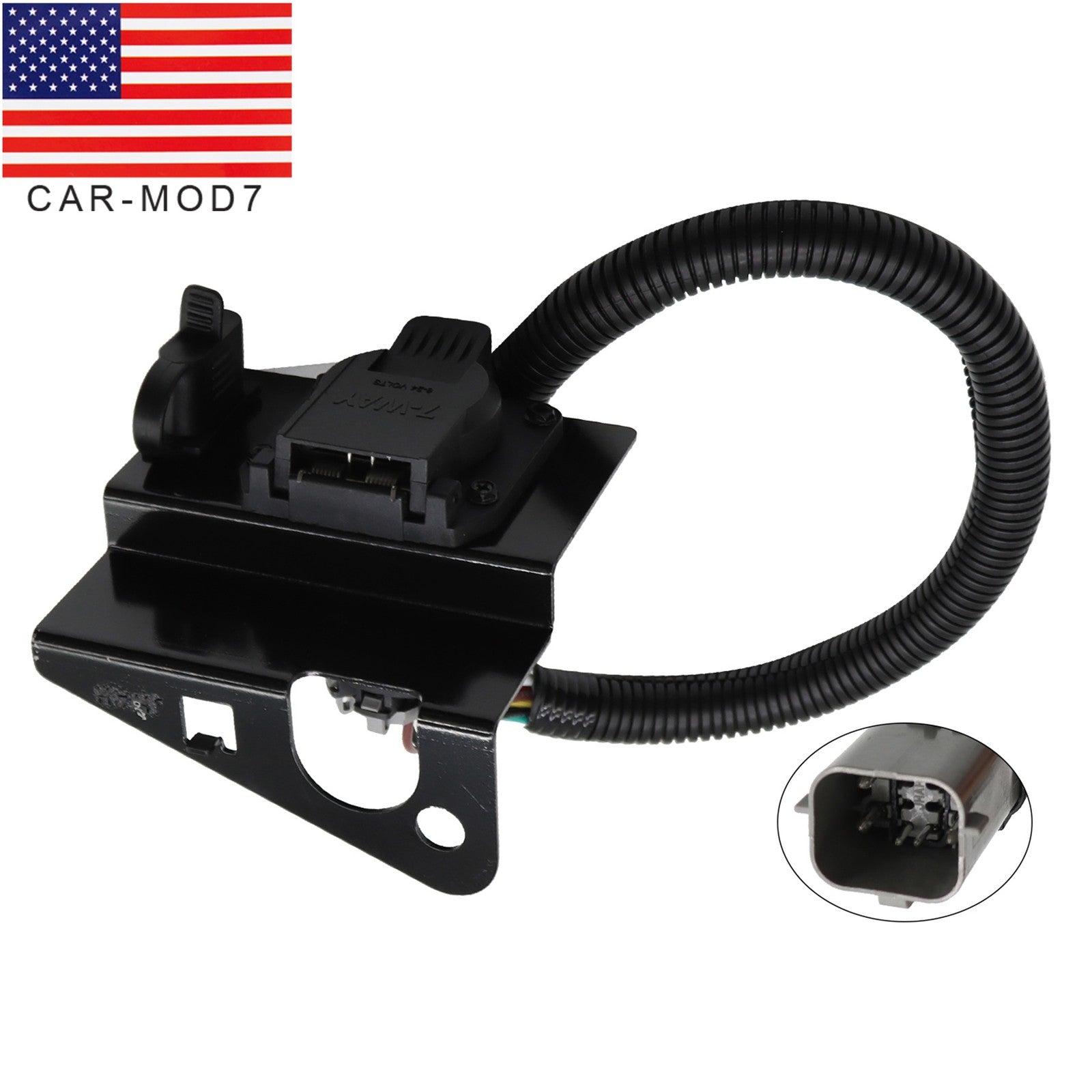 Ford F250 F350 99-01 Super Duty 4 & 7 Pin Trailer Tow Wiring Harness Plug