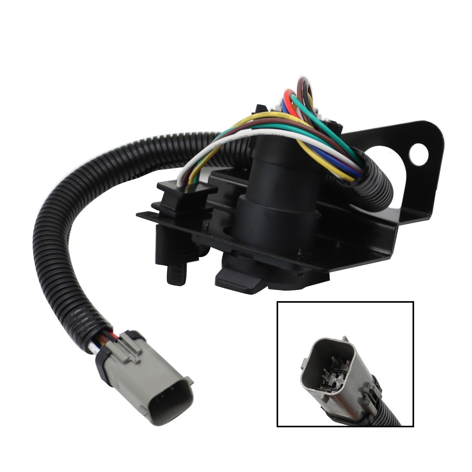 Ford F250 F350 99-01 Super Duty 4 & 7 Pin Trailer Tow Wiring Harness Plug