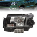 2022-2023 Nissan Frontier Left Halogen Headlight with Bulbs Replacement