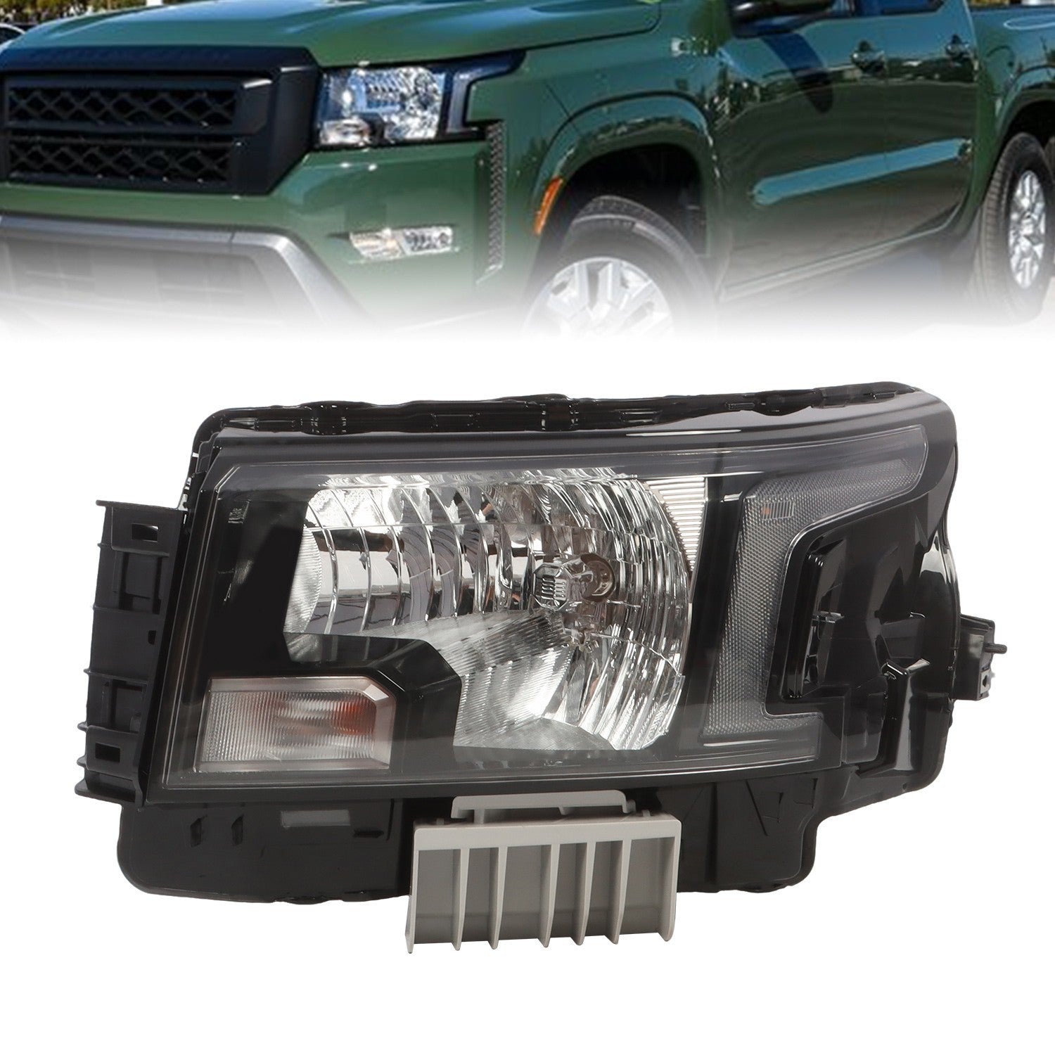 2022-2023 Nissan Frontier Left Halogen Headlight with Bulbs Replacement