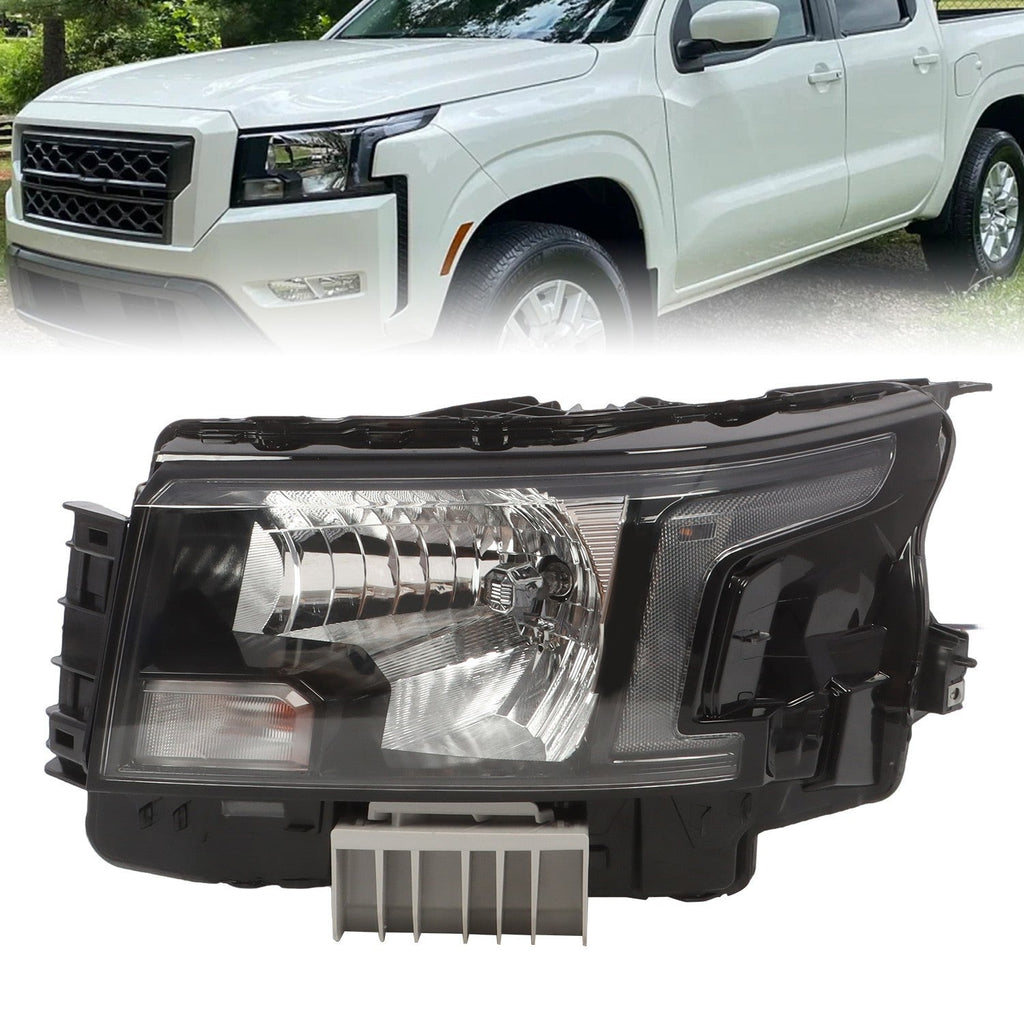 2022-2023 Nissan Frontier Left Halogen Headlight with Bulbs Replacement