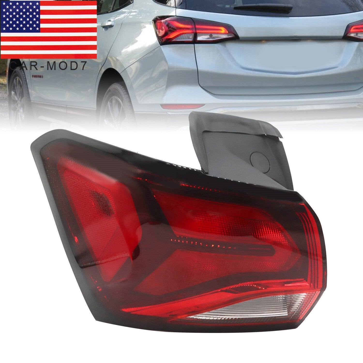 2022-2024 Chevy Equinox Left Halogen Outer Tail Light Driver Side Replacement
