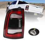 2019-2023 Dodge Ram 2500 3500 Driver Side Black LED Tail Light w/ Blind Spot