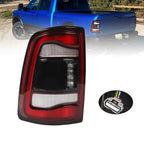 2019-2023 Dodge Ram 2500 3500 Driver Side Black LED Tail Light w/ Blind Spot