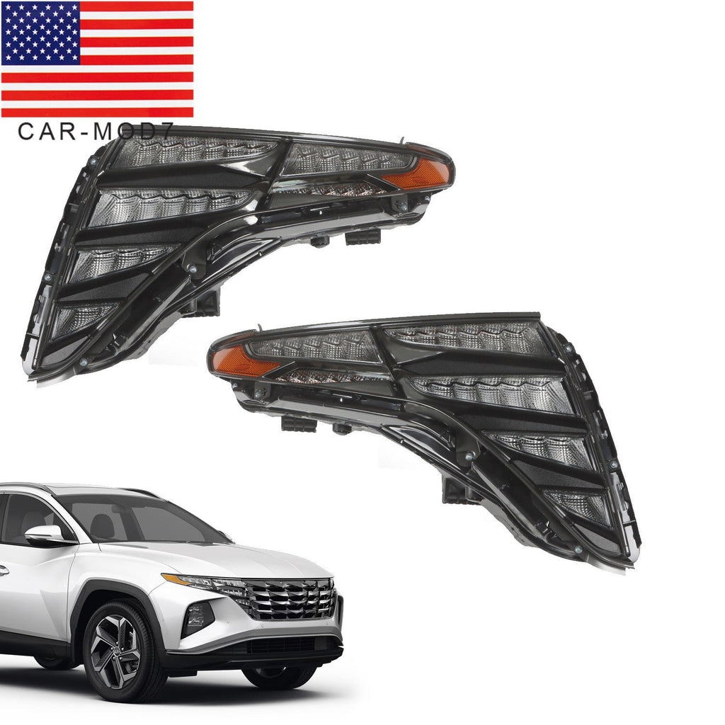 2022-2023 Hyundai Tucson LED DRL Headlights Left & Right Daytime Running Lights