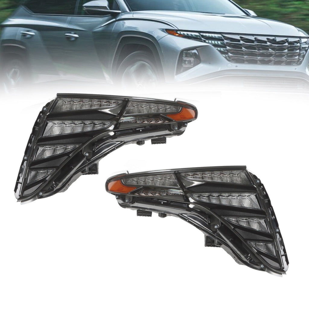 2022-2023 Hyundai Tucson LED DRL Headlights Left & Right Daytime Running Lights