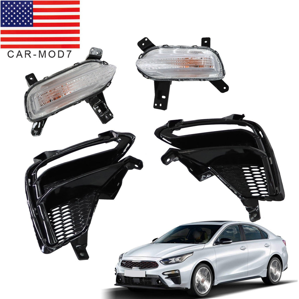 2019-2020 Kia Forte Front Bumper Fog Lights Both Sides L+R Driver & Passenger