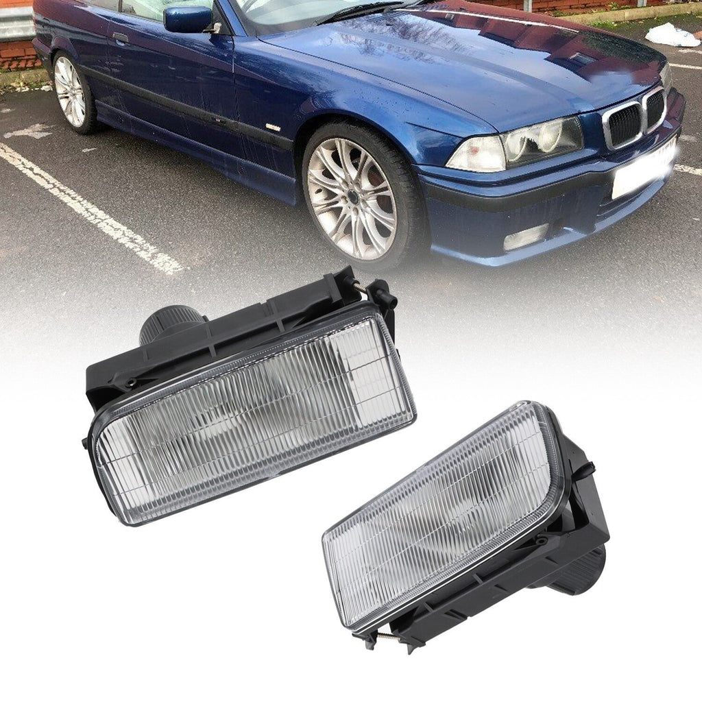 BMW E36 92-98 M3 318 325 Front Bumper Driving Fog Lights Replacement