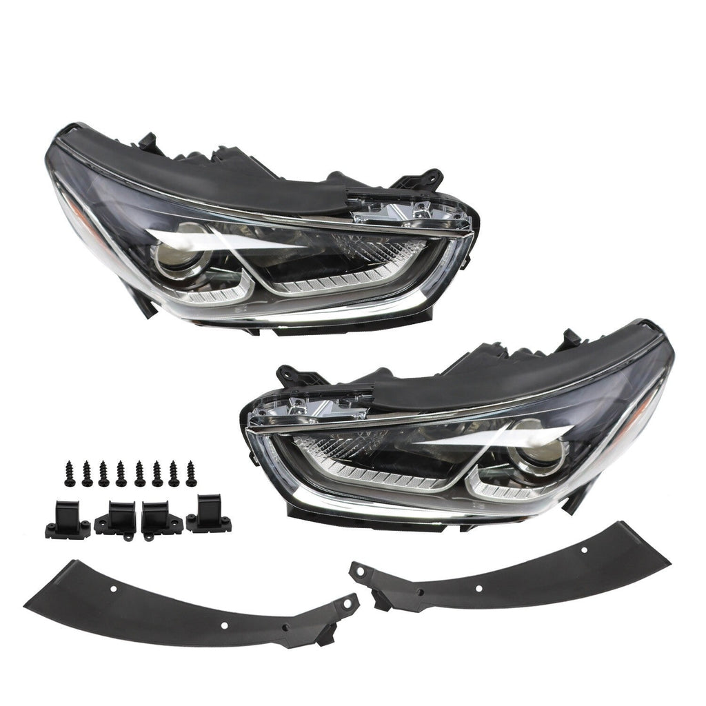 2018-2019 Hyundai Sonata Halogen Headlight Assembly Pair Left & Right with Bulbs