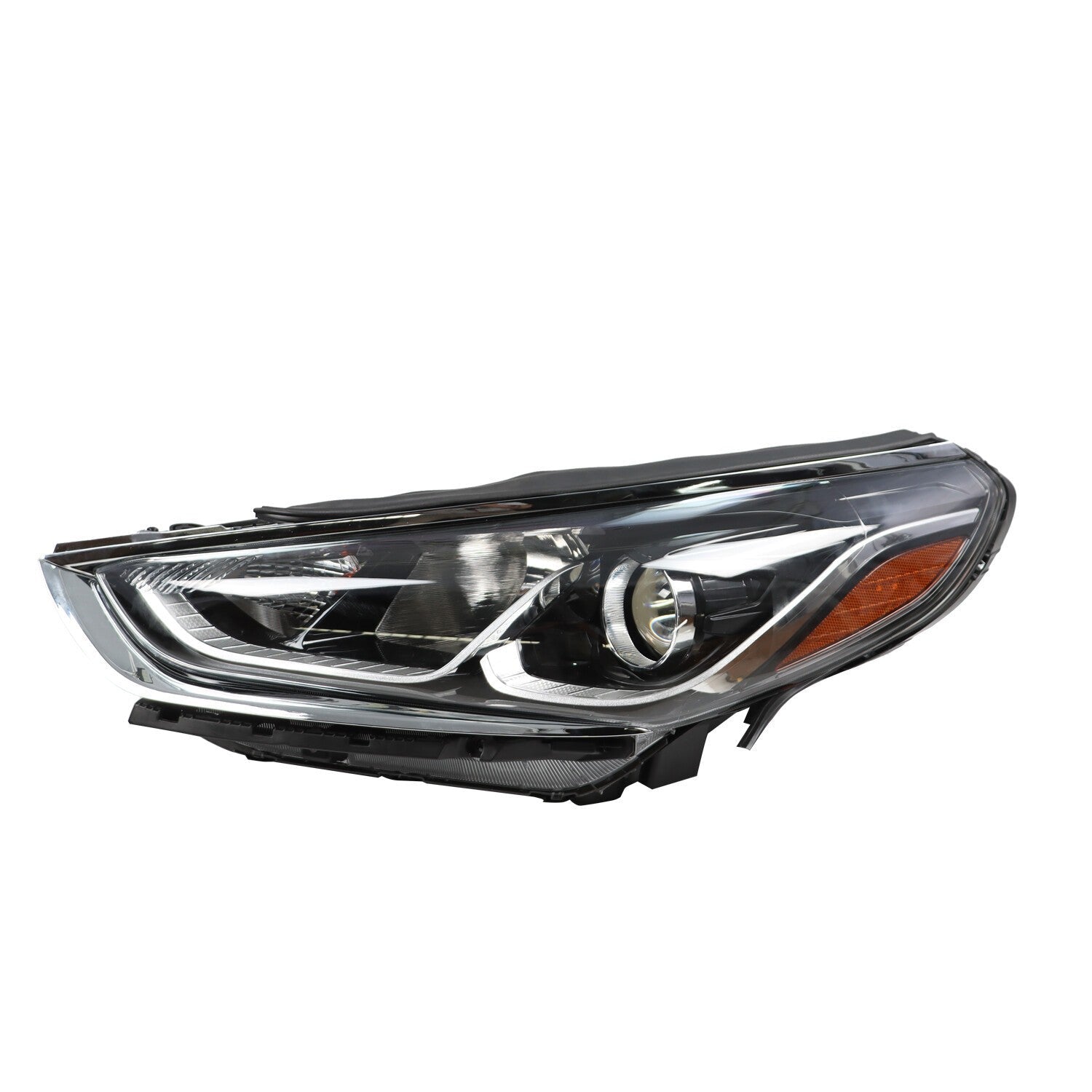 2018-2019 Hyundai Sonata Halogen Headlight Assembly Pair Left & Right with Bulbs