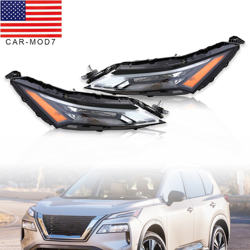 2021-2023 Nissan Rogue LED DRL Halogen Signal Upper Headlights Left & Right