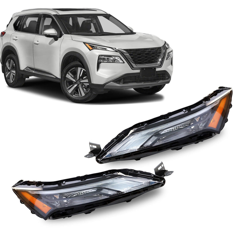 2021-2023 Nissan Rogue LED DRL Halogen Signal Upper Headlights Left & Right