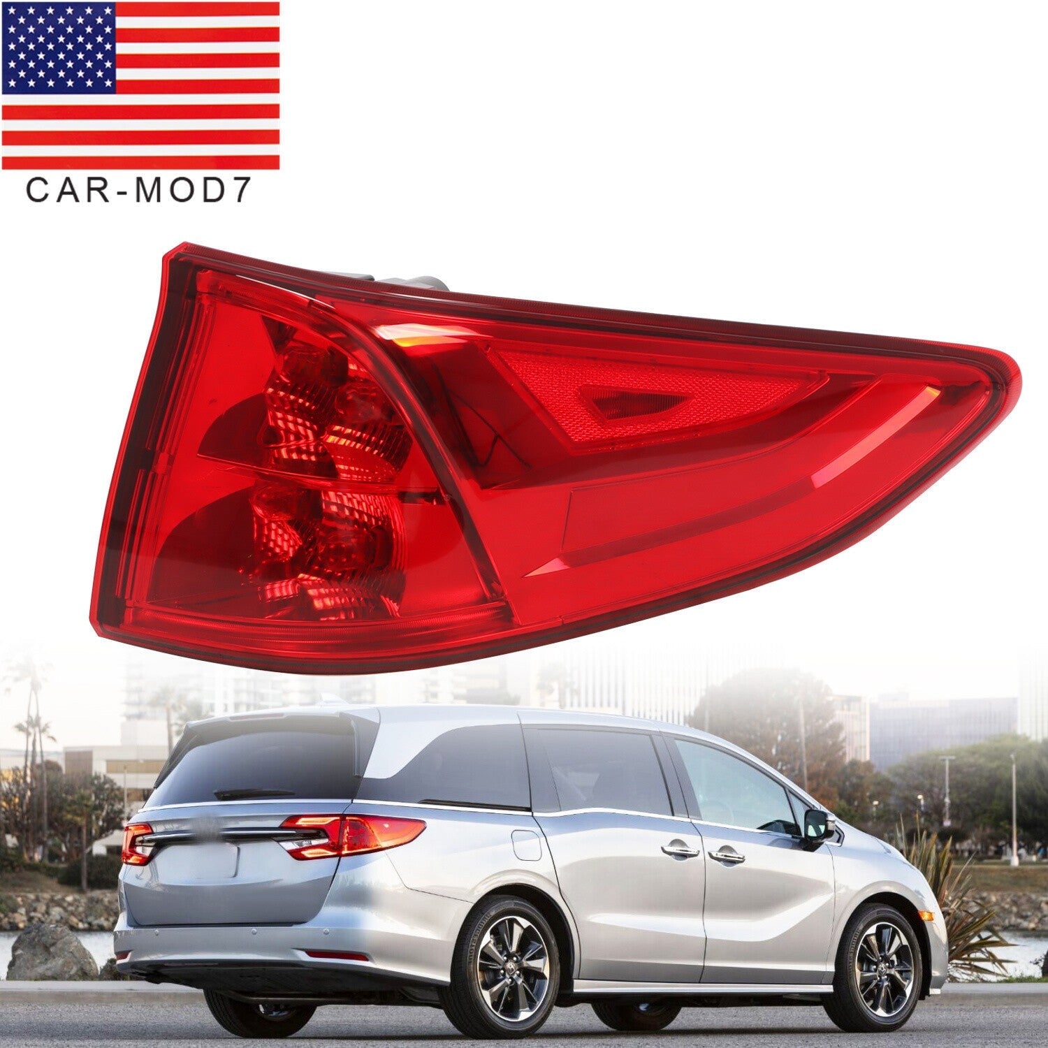 2018-2024 Honda Odyssey Right Passenger Outer Tail Light with Bulbs