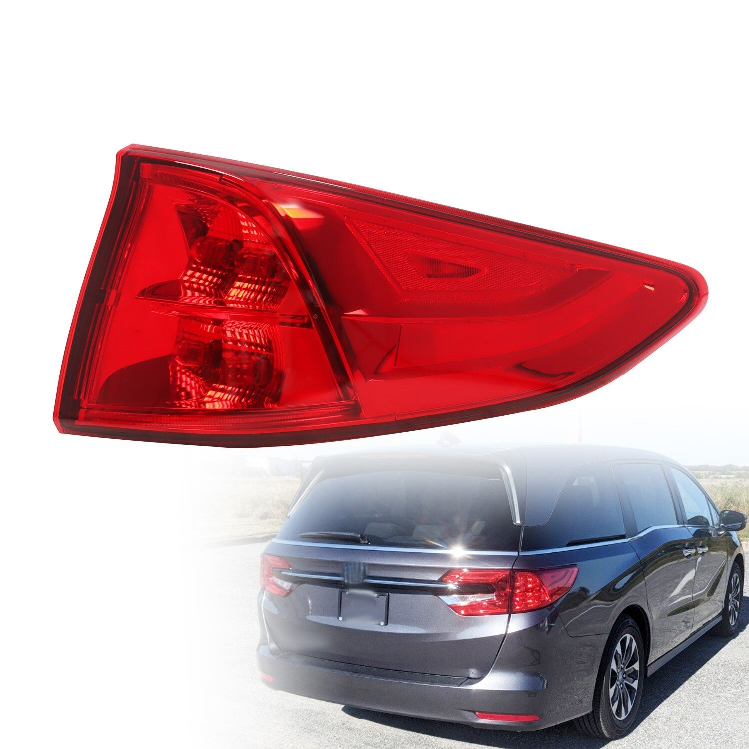 2018-2024 Honda Odyssey Right Passenger Outer Tail Light with Bulbs