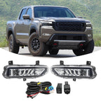 Nissan Frontier 2020-2024 LED Front Bumper Fog Lights Lamps Replacement