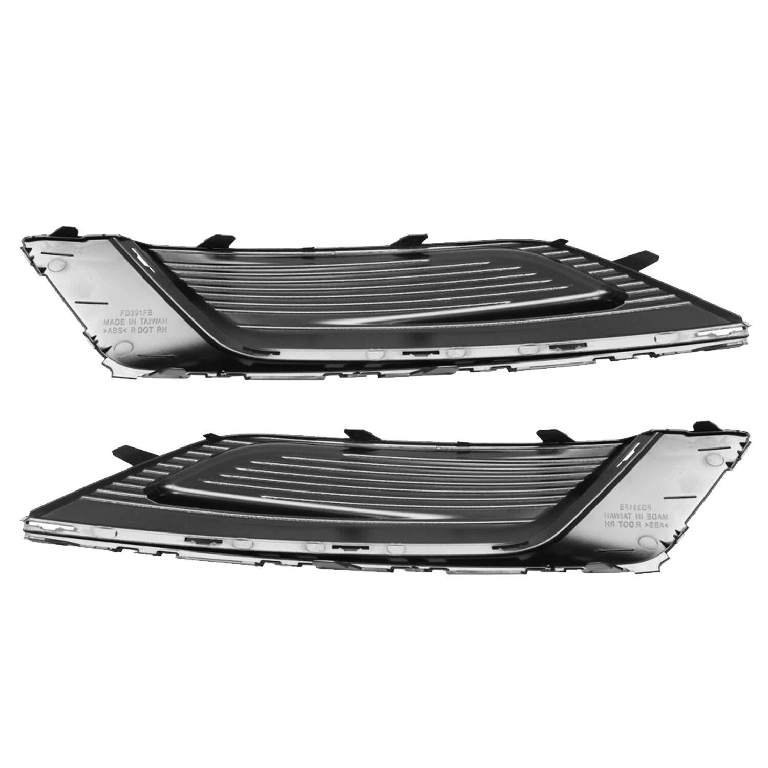 2017-2018 Ford Fusion Front Fog Light Cover Set Driver & Passenger Side