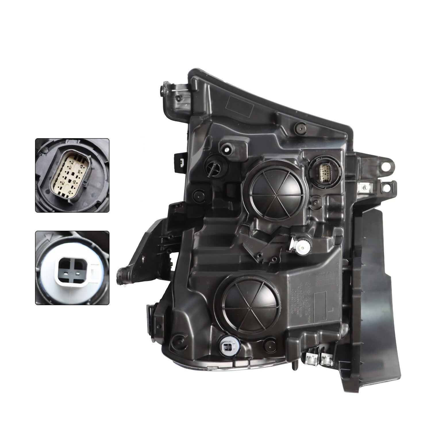 2019-2023 Dodge RAM 1500 Left Driver Chrome Halogen Headlight Headlamp
