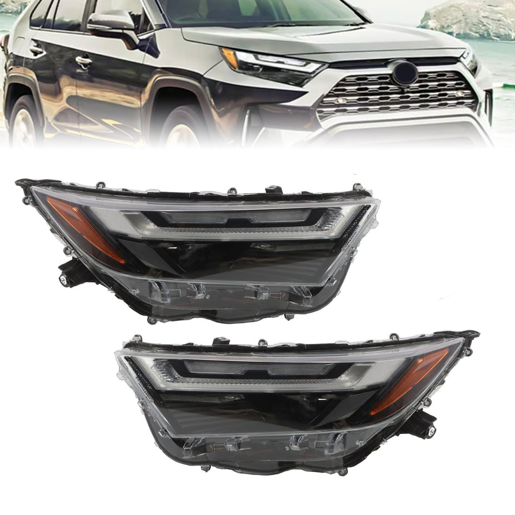 2022-2023 Toyota RAV4 XLE LED Headlight Assembly Left & Right Side Pair