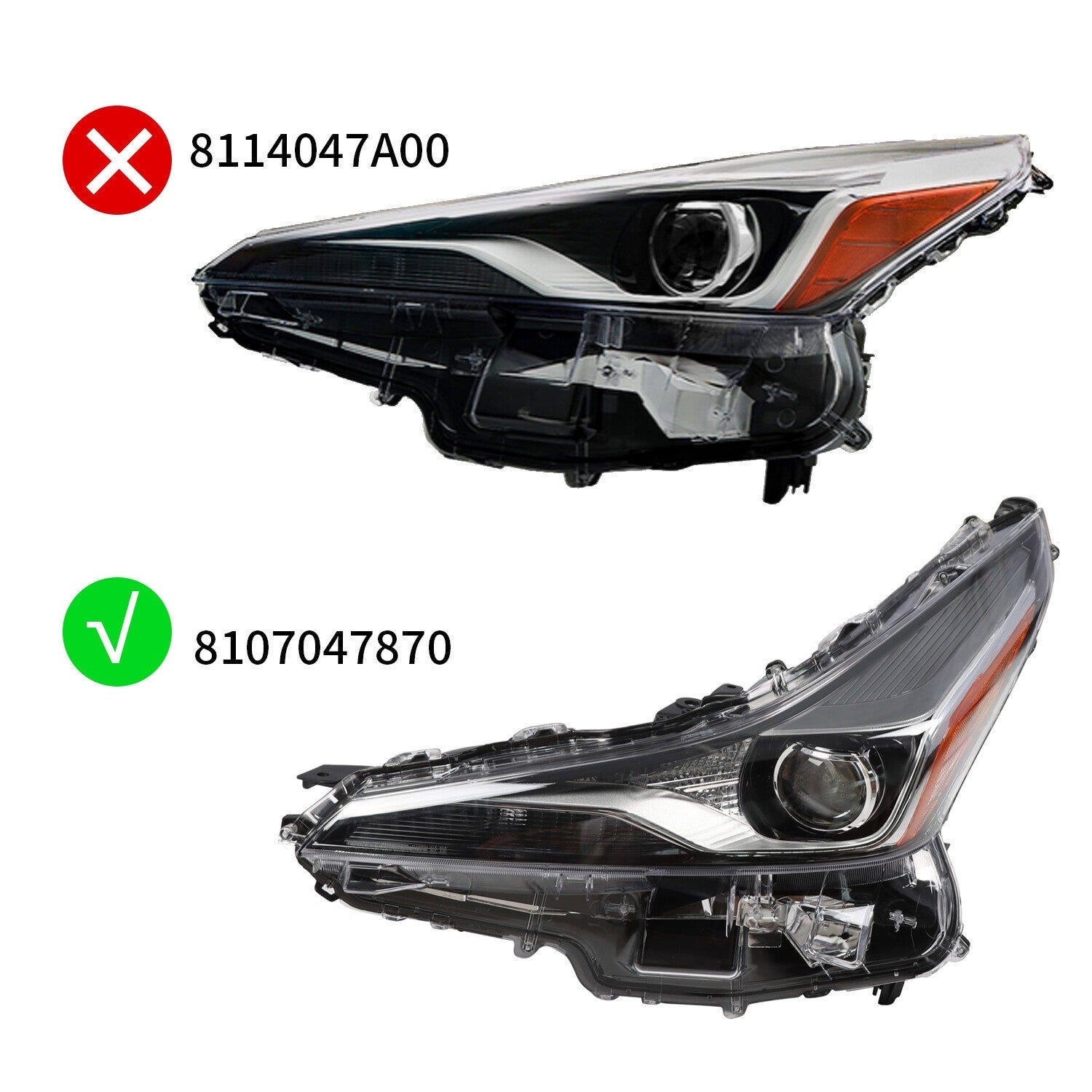 2019-2022 Toyota Prius Left Headlight Assembly Driver Side TO2502280