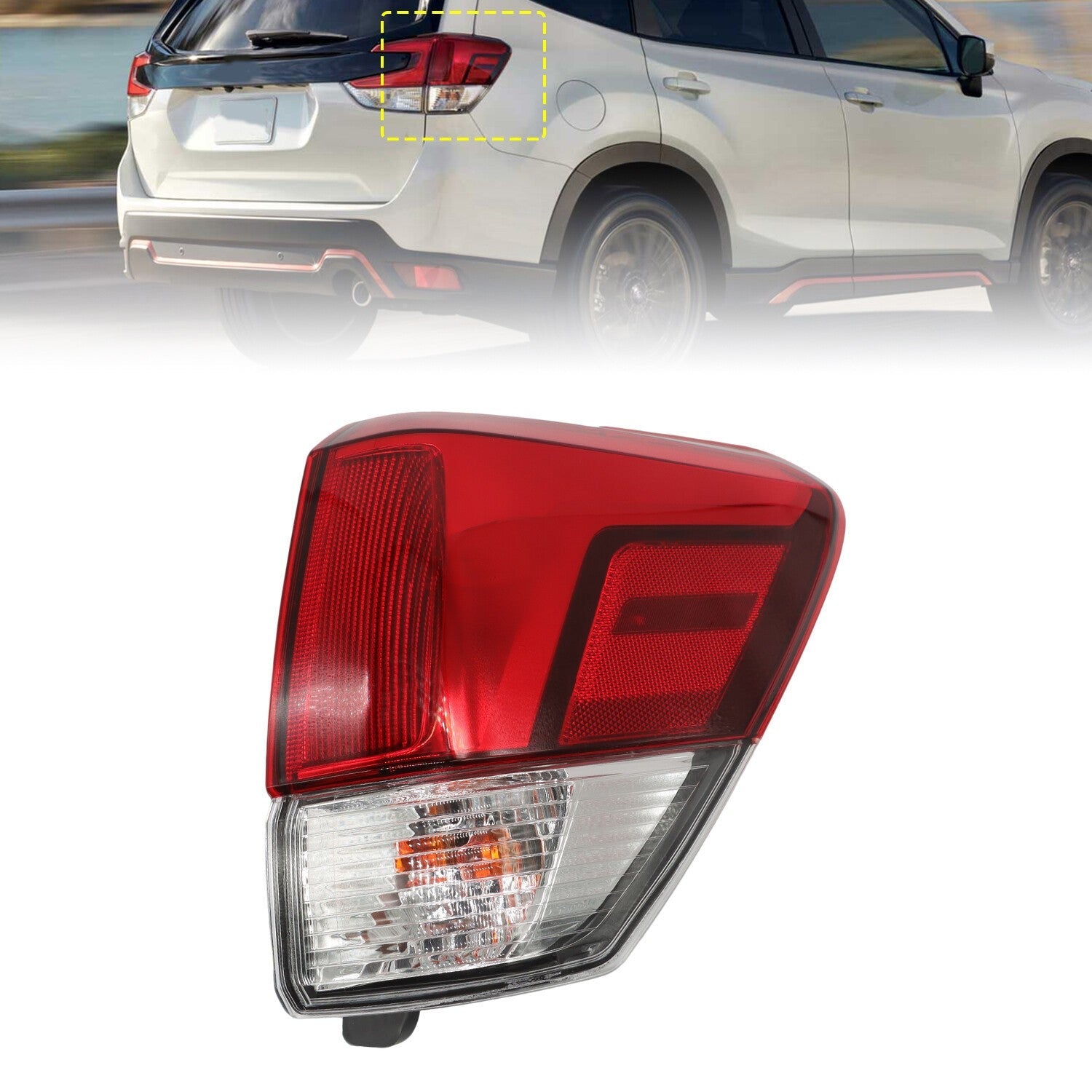 2019-2021 Subaru Forester Right Passenger Outer Tail Light Lamp Replacement