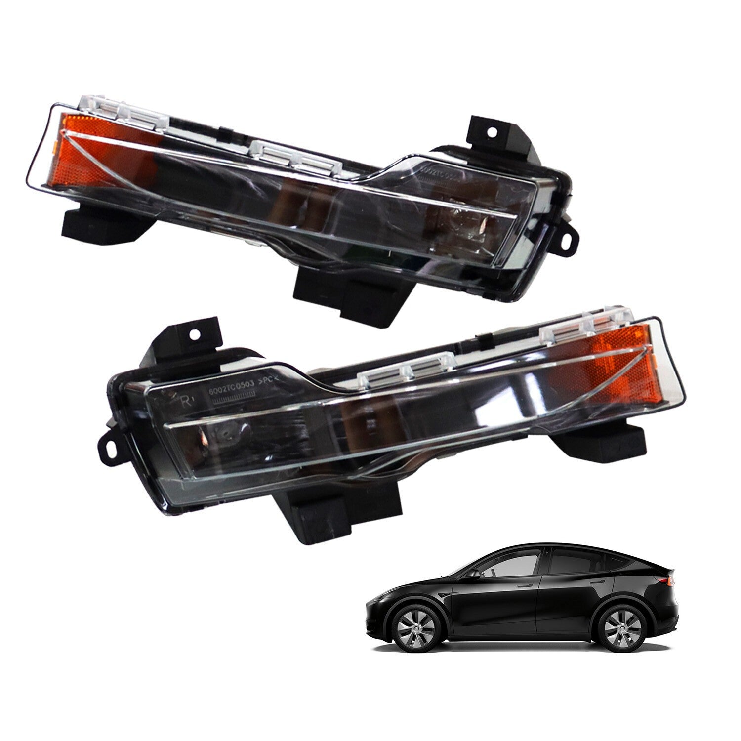 Tesla Model 3 Y 2017-2023 LED Fog Light Lamp DRL Up-Level Set Left Right