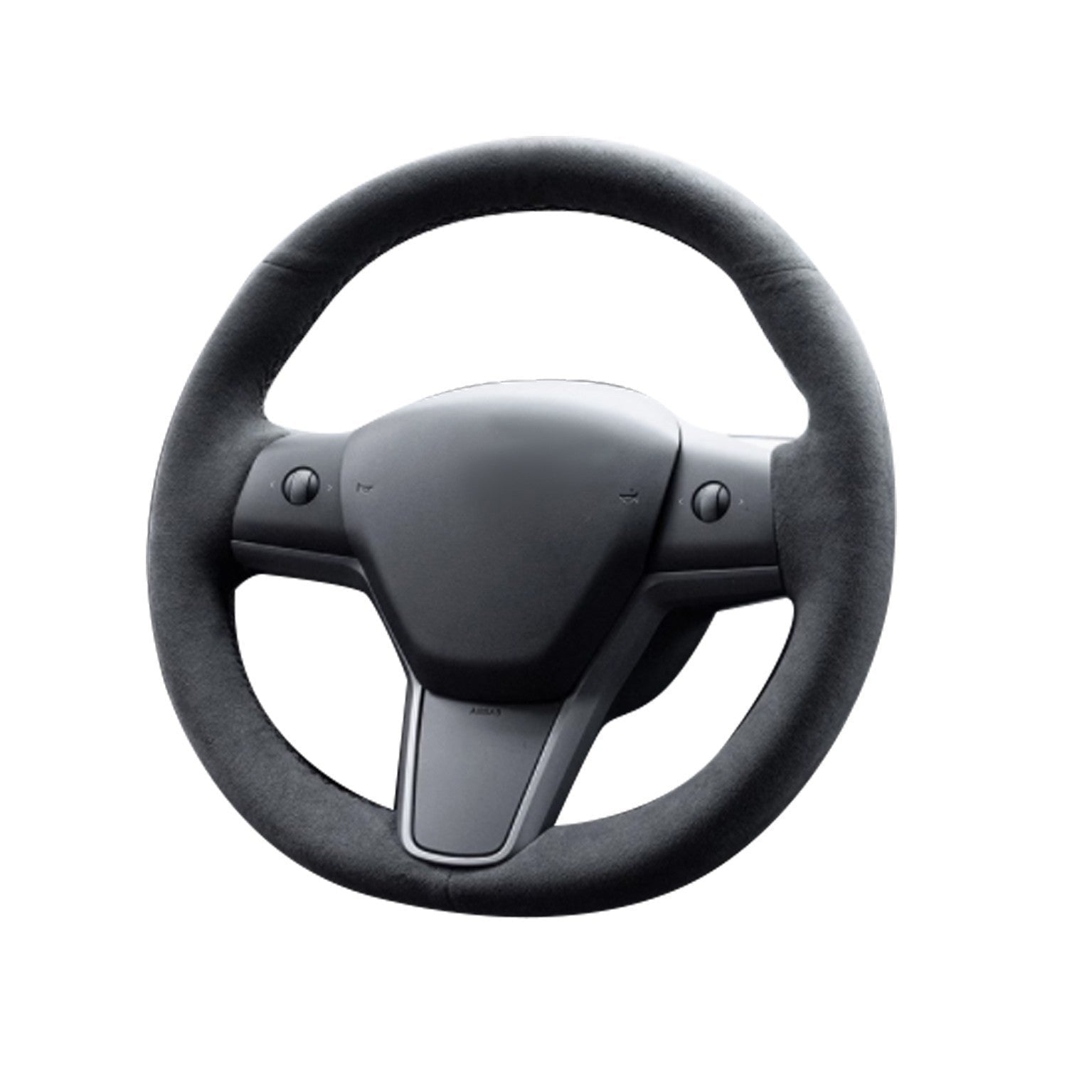 Tesla Model 3 Steering Wheel Cover Wrap Alcantara Suede Carbon Leather